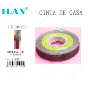 Cinta de Gasa Iln de 1.5 cm x 35 yardas, Gris, para Uso Eléctrico - Product Image 1