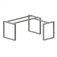 Table de bureau de conférence élégante, usine de Guangzhou, pied de Table de bureau en métal, station de travail, cadre de table en forme de L