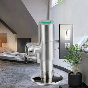 Valvola Angolare Manuale DunYun 237-10 in Acciaio Inox 304 con Cartuccia Ceramica, Porta da 1/2", 200 PSI, Garanzia 3 Anni, <span class=keywords><strong>per</strong></span> Bagno e Mobili Triangolari - Product Image 2