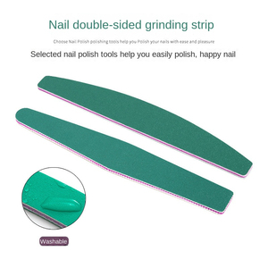 Lime à ongles demi-lune double face, polissoir éponge, lime abrasive, outil de polissage, logo personnalisé pour manucure - Product Image 4