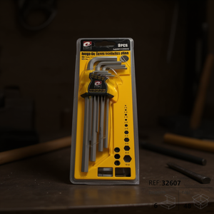 Flat Head Internal Hex Socket Wrench Set 9Pcs 1.5 2 2.5 3 4 5 6 8 10mm Allen Key Tool Kit - Product Image 2