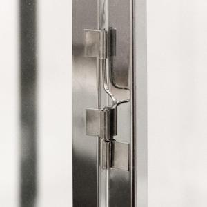 ชุดโคมไฟสวนสแตนเลสสีเงิน2ชิ้นพร้อมเชิงเทียนขนาด25/42ซม. เชิงเทียนโลหะ - Product Image 4