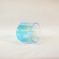 HF lumière cosmique Pastel Chakra couleur dégradé Quartz cristal bol chantant méditation Quartz chant cristal bol son guérison