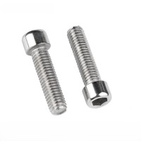 Vis à tête hexagonale non moletée DIN912 en acier inoxydable A2-70 A4-70 M3 M5 M6 M8 M10, vis à six pans creux, vis métrique