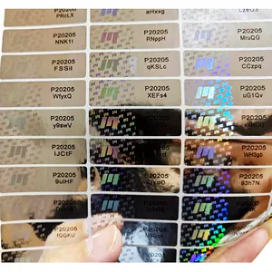 Tùy chỉnh Scratch Off Serial Số an ninh ba chiều Sticker QR mã Holographic nhãn với an ninh xác minh hệ thống