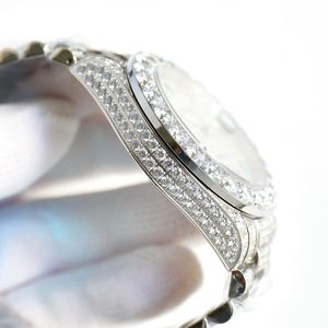 Luxury Hip-hop Moissanite VVS High-quality Diamond-encrusted <b>Mechanical</b> <b>Watch</b>, Icy Diamond Wristwatch - Product Image 4