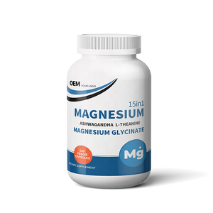 Suplemento de Magnesio Glicinato y Lisinato OEM de Alta Absorción para el Sueño y la Relajación Muscular, 200 mg por Porción - Product Image 1
