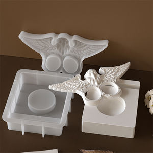 Molde de silicona con forma de águila, moldes de fundición de silicona con Base, molde de fundición de silicona, portavelas <span class=keywords><strong>para</strong></span> cera de soja, <span class=keywords><strong>cemento</strong></span> decorativo - Product Image 1