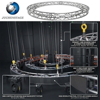 Support de levage motorisé circulaire rotatif à 360 degrés en aluminium pour éclairage, tringle de support de lumière ronde pour spectacle DJ en boîte de nuit