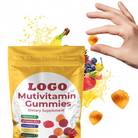 Gummies multivitaminées professionnelles et puissantes pour adultes, 100 % pures, marque blanche – Complément alimentaire végétalien à faible teneur en sucre pour le soutien immunitaire