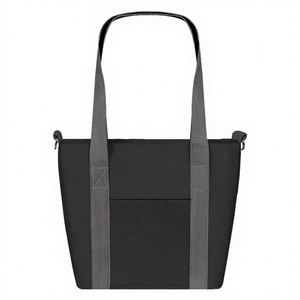 Sac à bandoulière en toile imprimé grande capacité pour femme 2026 avec fermeture éclair, sac à main transfrontalier et sac fourre-tout de shopping - Product Image 2