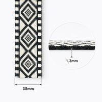 Ruban en polyester renforcé de qualité supérieure Deepeel RD603 38 mm, durable, pour la couture DIY, les accessoires de vêtements et de sacs