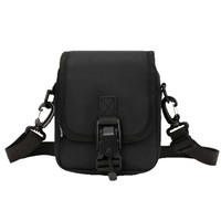 Bolso bandolera antirrobo de moda para hombre, logotipo de marca de moda, ropa de trabajo de Color puro, estilo de calle de bolsillo para teléfono móvil