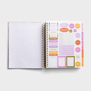 Cuadernos de papel ecológicos en espiral A5 personalizables, esquina dorada de Metal, cubierta de lino colorida, tela, planificador de tapa dura, diarios - Product Image 3