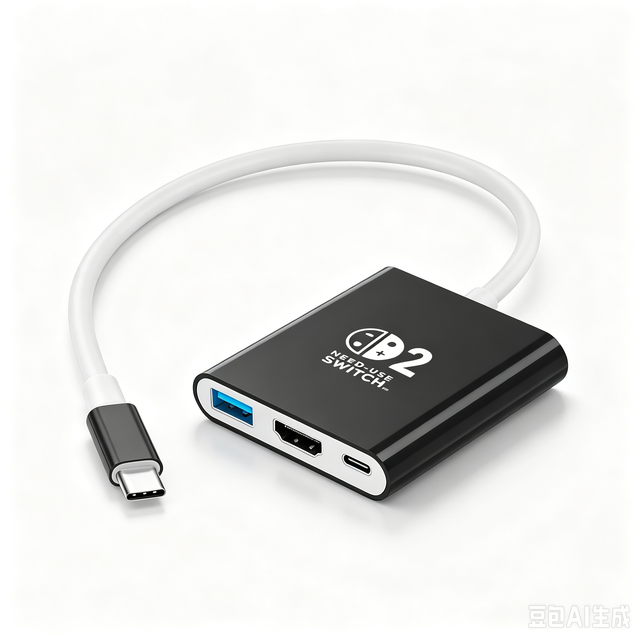 USB C to HDTV Adapter Support 4K60hz PD 100w Charging USB3.0 Switch TV Dock Mode Adapter 3 in 1 Docking Station for Switch 2