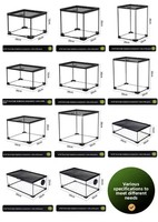 Ant Eco-Box - Terrarium rectangulaire moderne en verre extra-clair pour tortues - Équipement d'aménagement paysager - Terrarium pour reptiles domestiques
