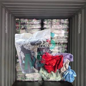 Muestra Gratuita de Trapos de Algodón Reciclado para Limpieza, Mezcla de Trapos de Ropa Reciclada - Product Image 1