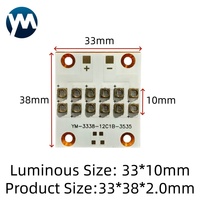 Módulo LED UV de 36W 395nm con Placa de Cobre, Chip LED UV, Lámpara para Impresora UV, para Curado de Tinta, Impresión, Secado de Barniz