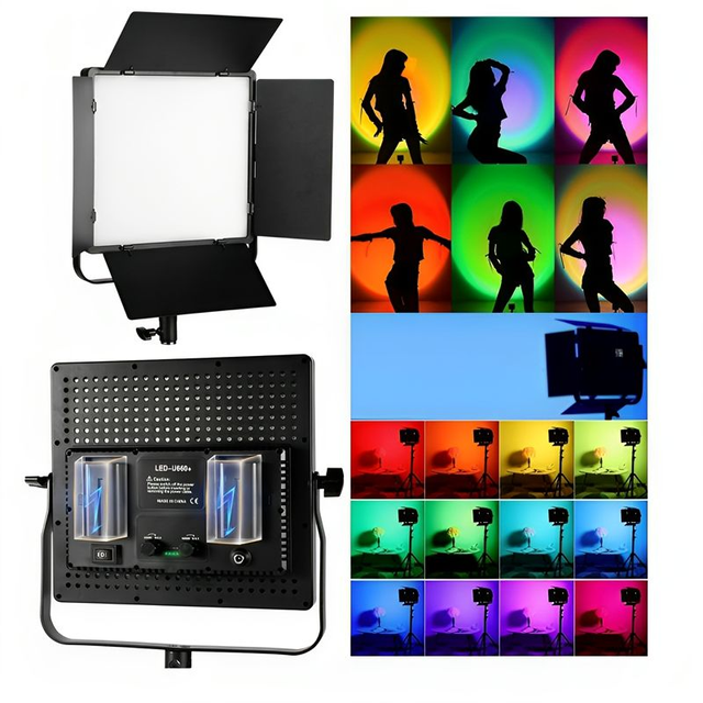 Led 660 Rgb Photographer Equipment Film Photo Video Studio Led Panel Light Photography Live Stream Selfie Beauty Show Flat Lamp