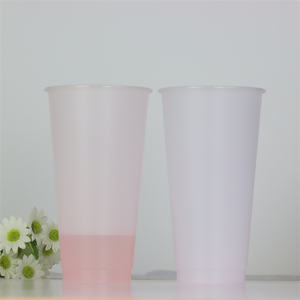 Vasos Desechables Personalizados de Pared Simple de Material PS para Té con Leche con Función de Cambio de Color e Impresión Digital - Product Image 4