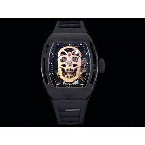 Unique Black Ceramic Skeleton Tourbillon Diver Men's <b>Automatic</b> Mechanical Watch Power Reserve 50 Bar Water Resistance Sports - Product Image 6