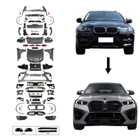 Kit de Carrocería Estilo X6M G06 LCI para Actualización de X6 E71 Antiguo a Nuevo 2009-2014 Parachoques Luz Faro Lip Alerón Capó Lateral Piezas para Renovación de Coche X6 E71