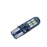 Lumière de dôme LED modifiée pour voitures VW T10 4014 15SMD Silicone Highlight Large Indicateur Plaque d'immatriculation Lampe pour éclairage intérieur de lecture
