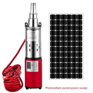 304 Stainless Steel Solar DC <b>Submersible</b> Screw <b>Pump</b> 12V 24V 48V High Head Water <b>Pump</b> for Deep Well Agriculture Irrigation - Product Image 2