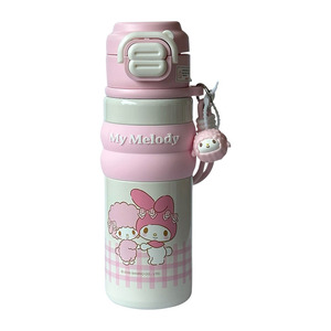 Bouteille d'eau isotherme Sanrio Kuromi en acier inoxydable 316, gobelet pour femmes, utilisation en voyage - Product Image 3