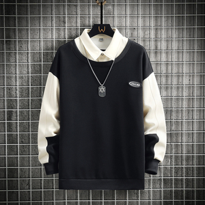 Nueva sudadera con capucha para hombre, otoño-invierno, con cuello de camisa, estilo casual, manga larga, tela suave, cómoda y transpirable. - Product Image 2