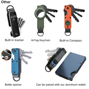 Cartera para Llaves Antirrobo de Fibra de Carbono con Bloqueo de Señal RFID para Tarjetero de Aluminio y Organizador de Llaves - Product Image 5