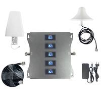Arronna 5 Band Mobile Signal Booster Full Kit 700-2600MHz GSM 2G 3G 4G LTE dengan Antena Model REP4 Gain 60-70dB