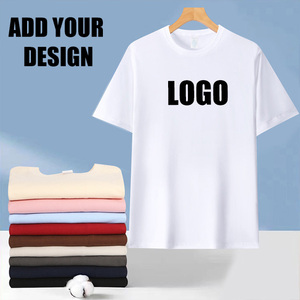 High Quality Plain Casual Custom T-Shirt <b>Drop</b> Shoulder Printing Logo T Shirts Homme Blank Cotton Wholesale Tshirts For Men - Product Image 3