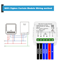 Module d'interrupteur intelligent Tuya WiFi Zigbee pour rideaux, stores et moteurs de volets roulants, contrôle par application, compatible avec Alexa, Google Home et Smart Life