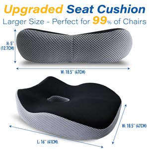 Coussin de siège de voiture orthopédique médical pour adulte en mousse 3D respirante, coussin de siège de voiture pour la sciatique, qualité supérieure, fabricants chinois - Product Image 2