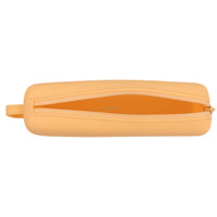 Trousse à crayons en silicone imperméable Sac d'école Trousse à crayons Boîte à crayons simple Boîte de papeterie avec fermeture éclair Trousse à cosmétiques