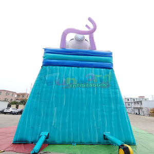 Castillo inflable comercial de doble carril para fiestas infantiles con tobogán acuático profundo y piscina - Product Image 5