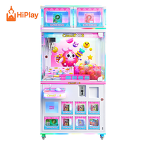 Machine de jeu d'arcade de luxe à griffes pour la remise de prix, avec vitrine de présentation de boîtes surprises, pour centre de divertissement familial