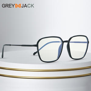 Montures de lunettes optiques carrées Greyjack Tr90 anti-lumière bleue pour femmes, pont moyen 72014 - Product Image 1