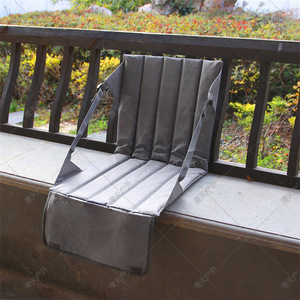 Oxford Cloth Camping Chair <b>Cushion</b> 41x41x41cm Waterproof <b>Rectangular</b> Gray For Outdoor Use - Product Image 4