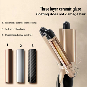 Rizador de Pelo de Tres Tubos, Rizador de Pelo de 3 Barriles, Rizador de Pelo de Volumen Pequeño y Grande con Pantalla LED de Temperatura - Product Image 3