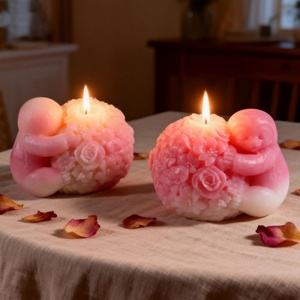 Molde para Pastel con Forma de Animal Adorable para Dormir/Bola de Flores, Vela Aromática de Perezoso, Embalaje Individual - Product Image 2