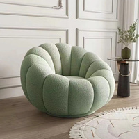 Sofá Individual de Lujo con Tela Japonesa, Sofá Tipo Calabaza, Sofá Tatami para Balcón o Dormitorio, Silla Ajustable en Altura