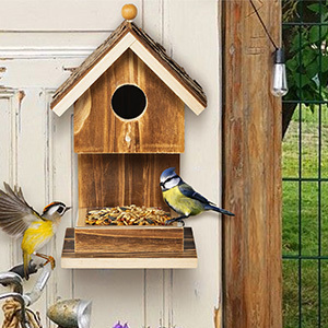 Kuş evleri ahşap kuş evleri dışında kutup ahşap kuş evi asılı Birdhouse gümrükleme bahçe ülke evler - Product Image 4