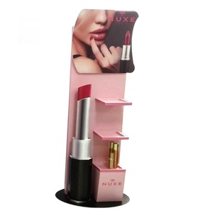 OEM tùy chỉnh bán lẻ sóng sàn Son môi hiển thị đứng tùy chỉnh giấy các tông Rack hiển thị cho mỹ phẩm - Product Image 1