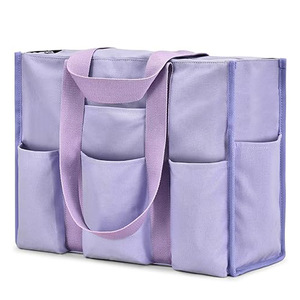 Bolso de Mano Grande Impermeable de Poliéster para Mujer, con Doble Correa para el Hombro, Bolsillo Superior con Cierre de Cremallera, para el Trabajo, la Escuela, el Ocio y Viajes - Product Image 5