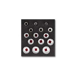 USAG - U05190972 Llaves de vaso poligonales en pulgadas (15 Uds.) -MANTENIMIENTO INDUSTRIAL EAN 8001150025105 - Product Image 1