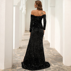 Abito Blair con spalle scoperte e paillettes - Product Image 3