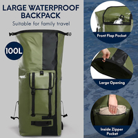 HAIHAN Personnalisé 500D PVC Camping Randonnée Canotage Kayak Océan Pack Sports de plein air Plage Équipement Imperméable Mode Sac Sec Sac à Dos