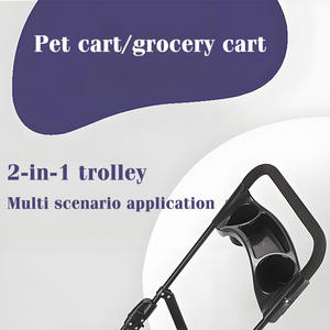 JXB Meilleure vente de transporteurs de <span class=keywords><strong>voiture</strong></span> pour animaux de compagnie Oxford pour chats, chiens, petits chiens. Roues légères pliables de grande capacité pour un transport facile - Product Image 5